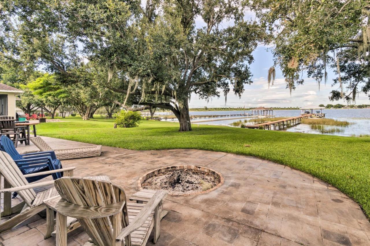Waterfront Lake Placid Home With Dock And Fire Pit Exterior photo